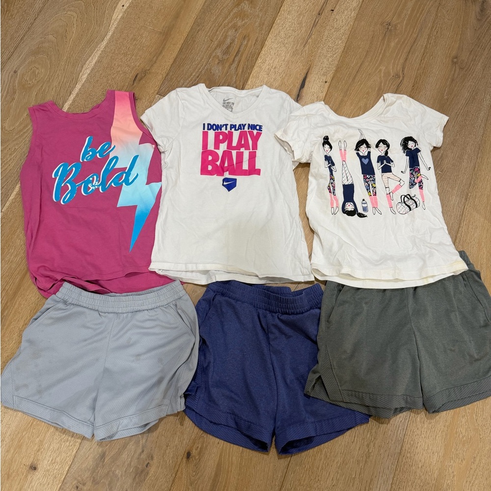 Kids Matching Set - Pink, White, and Gray